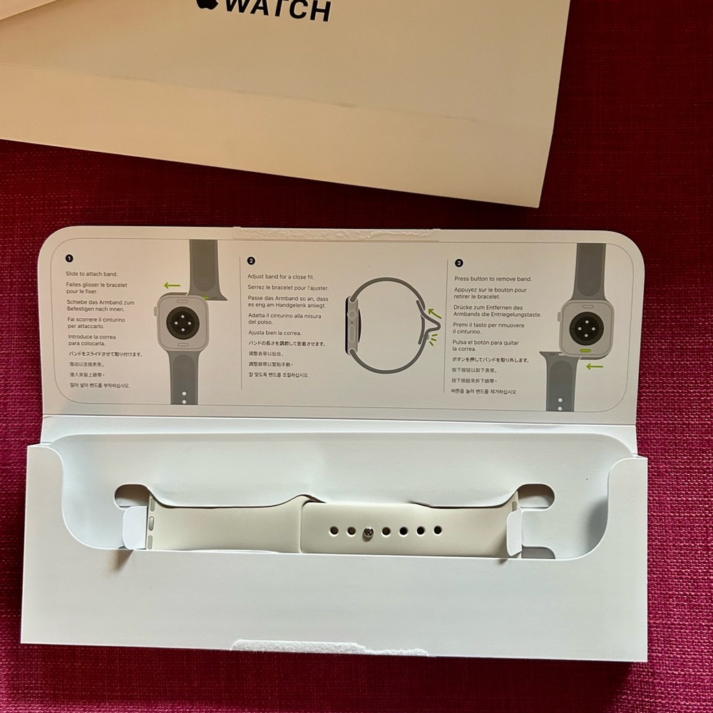 Apple Watch Sports Band- Starlight (beige bone color)